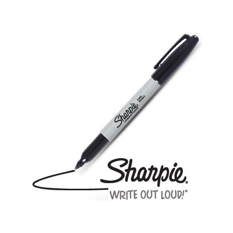 Sharpie noir pointe fine