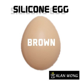 Oeuf en silicone - Marron